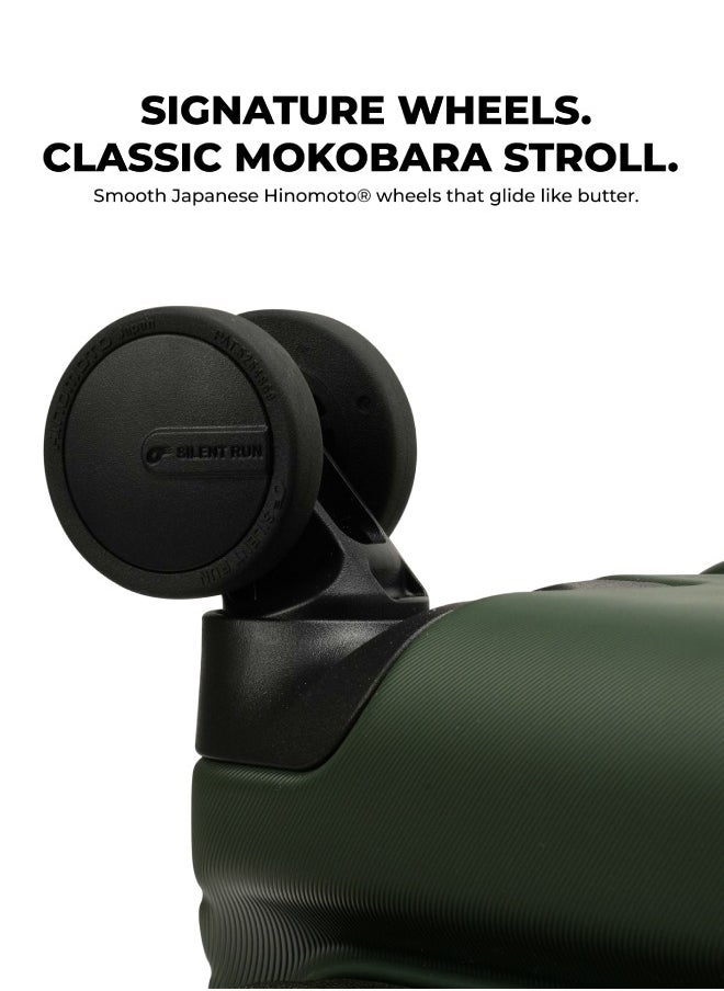 Mokobara - MOKOBARA The Access Trunk Check-in Medium Luggage Expandable 8 Hinomoto Wheels TSA Lock Trolley for Travels (Green) - Image 1
