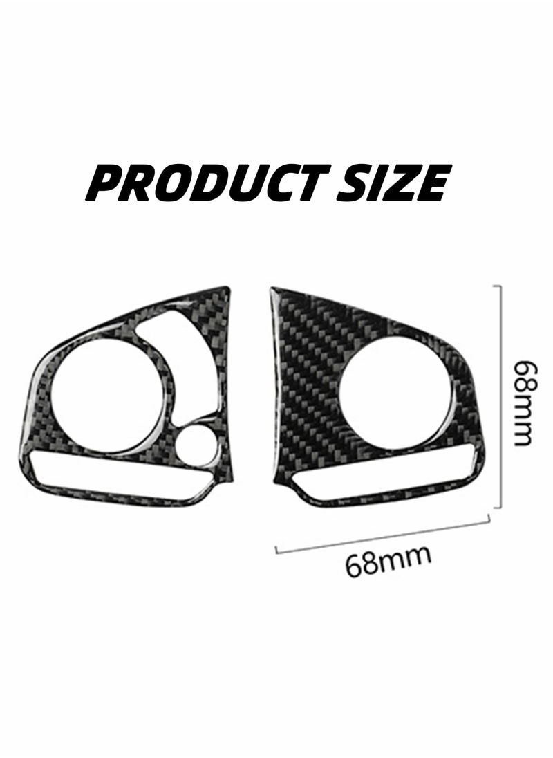 Generic - Carbon Fiber Steering Wheel Button Sticker Frame, Which Compatible with Honda Civic 10th Gen 2016-2019 Auto Accessories Interior Modification - Image 1