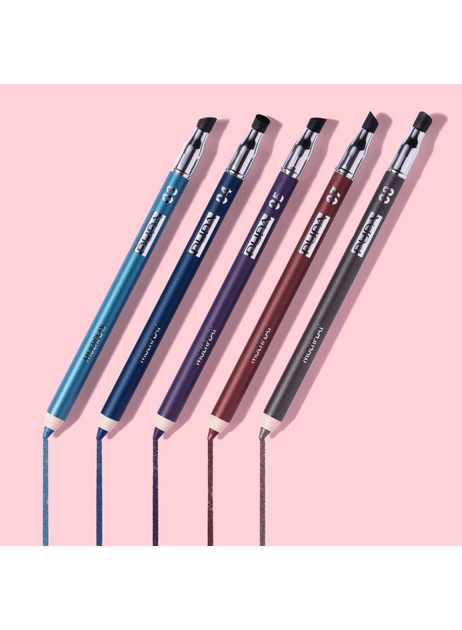 PUPA Milano Multiplay Eye Pencil Multipurpose Pencil Suitable For Sensitive Eyes Soft And Smooth Texture Paraben Free Ophthalmologist Tested Amazing Color 03 Pearly Sky 0.04 Oz - Image 4