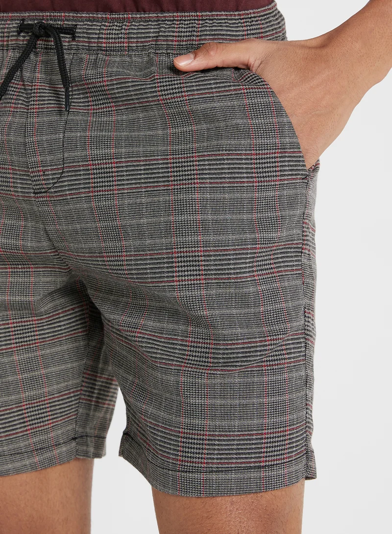 BRAVE SOUL Elasticated Waist Drawcord Button Shorts