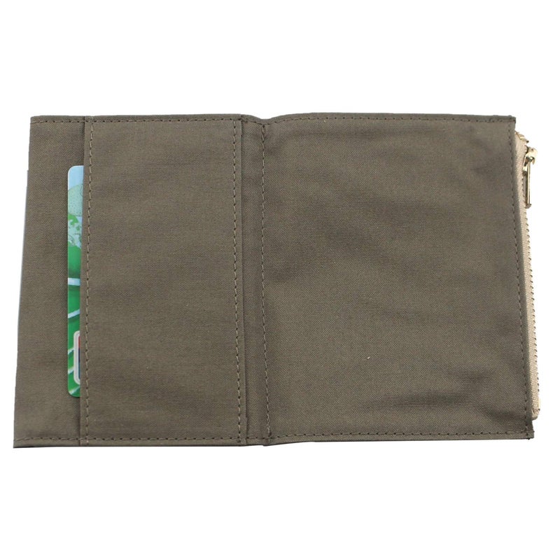 Dwpetzo Canvas Zipper Pocket Insert Pouch Refill for TN Travelers Notebook Accessories Paper Card Holder Storage Bag (Passport Size, OliveGreen) - Image 3