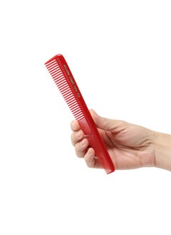 Allegro Combs 450 Tapered Hair Combs Barber Combs Hair Cutting Combs Hairstylist Combs Women'S Combs Men'S Pocket Combs Made In The Usa. 6 Pcs. (Red) 