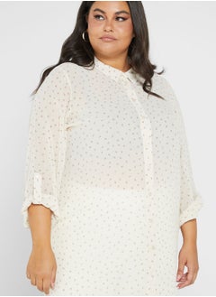Vero Moda Curve Longline Printed Shirt Dress  - Image 3