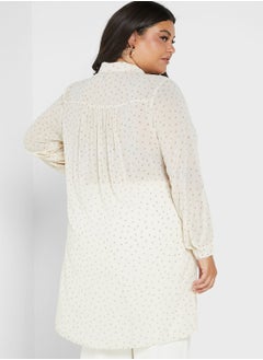 Vero Moda Curve Longline Printed Shirt Dress  - Image 2