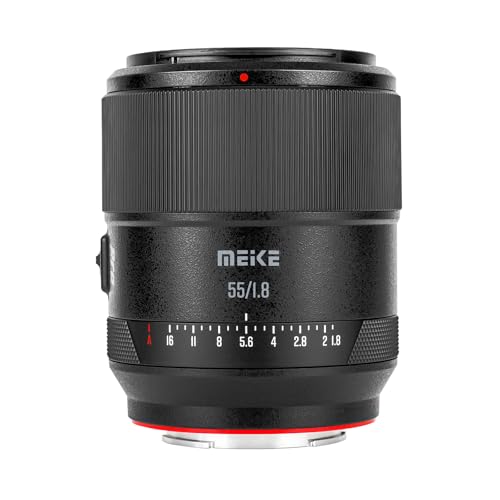 Meike 55mm F18 Pro Series Auto Focus STM Full Frame Standard High Resolution 8K Prime Portrait Lens Compatible with Sony E Mount Cameras A7 A7R A7IV A7R IV A7III A7RII A7RIII A7SIII A9 A7C A7CII - Image 1