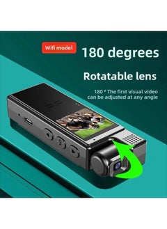 Generic HD Camera Riding Law Enforcement Electric Vehicle Recorder Sports Camera WiFi Interconnected Recording Pen DV Video Recorder-Body Color:4k Top Configuration (color Screen + Mobile Phone Wifi Interconnection) - Single Machine Without Memory  - Image 3