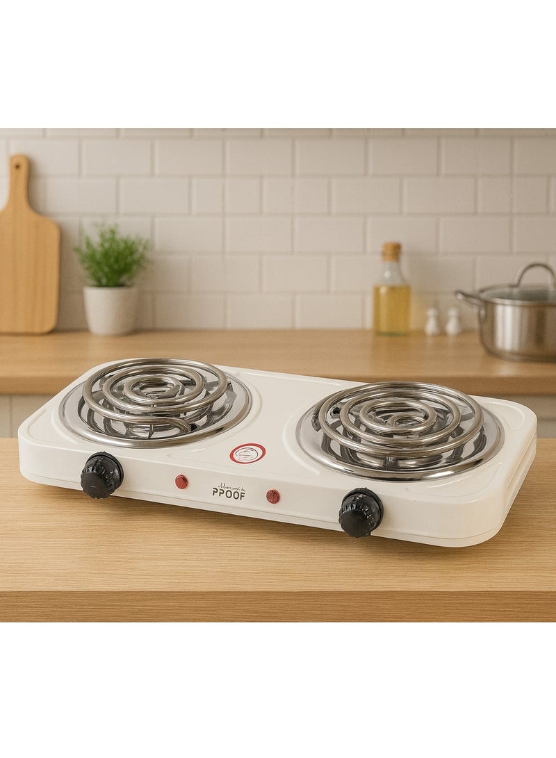 برووف سخان كهربائي شريطي ثنائي من PROOF ستانلس ستيل – قوة 2000 واط - Image 1