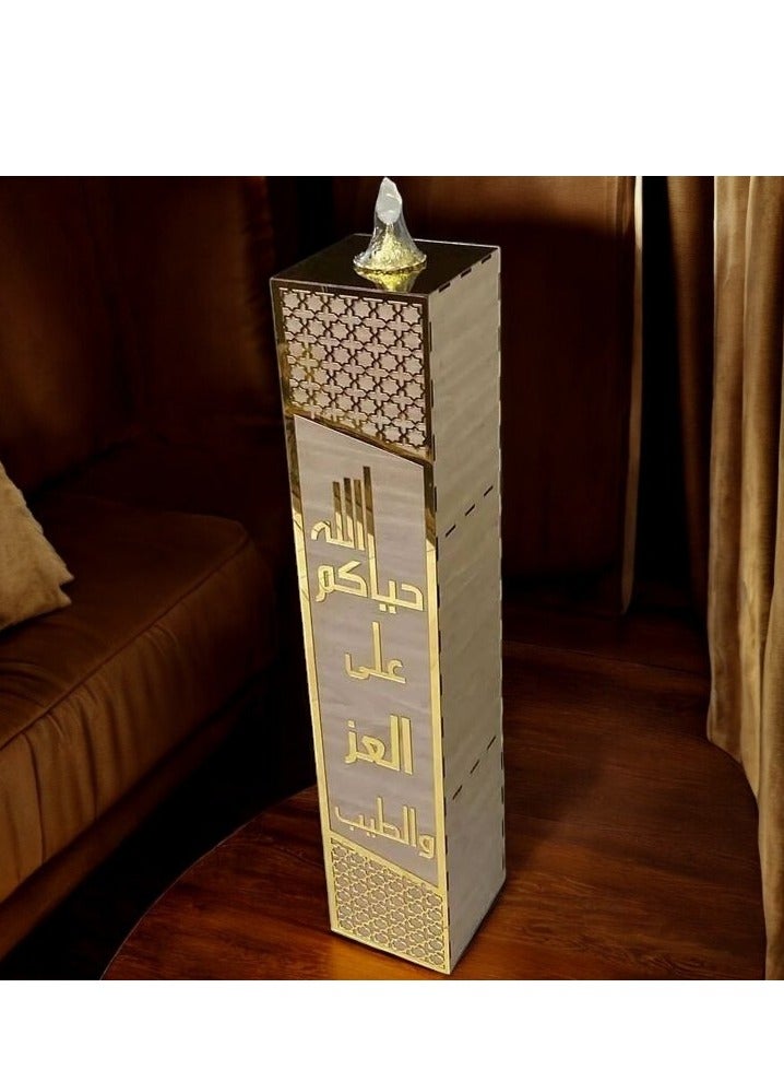 fan baytk Luxury Incense Burner and Burner - Dimensions: 15cm x 15cm x 80cm - Perfect for welcoming guests and adding a touch of magic and comfort to your home - Image 1