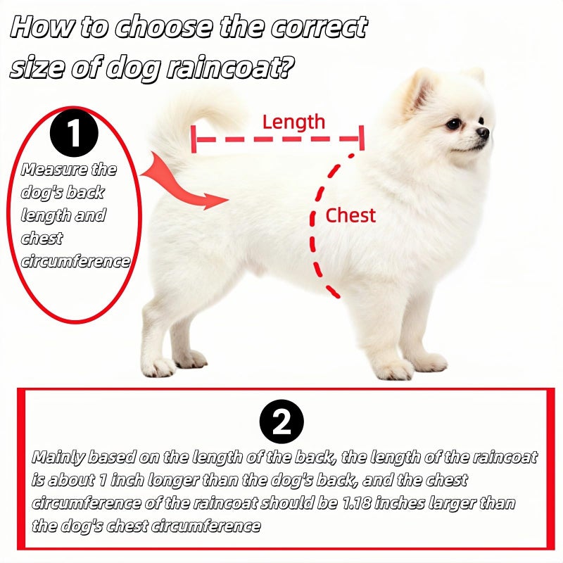 BUBBLE-FLY Clear Dog Rain Poncho for Small Medium Dogs,Heavy Waterproof Raincoat with Hidden Leash Hole&Adjustable Snaps,Pet Hooded Cape for Bichon Poodle (2.2-3lbs) (Transparent, Small) - Image 4