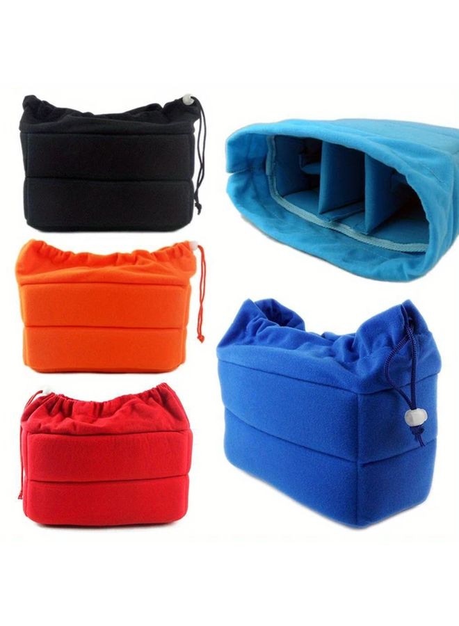 Black Padded Velvet Camera Case Shockproof Lens Protection for Canon Nikon Sony - Image 3