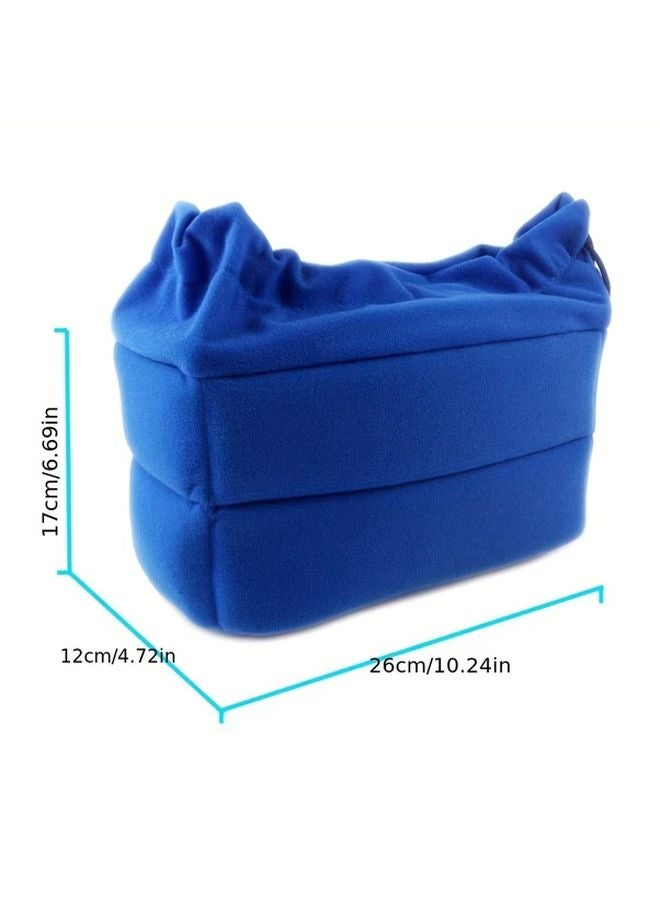 Black Padded Velvet Camera Case Shockproof Lens Protection for Canon Nikon Sony - Image 4