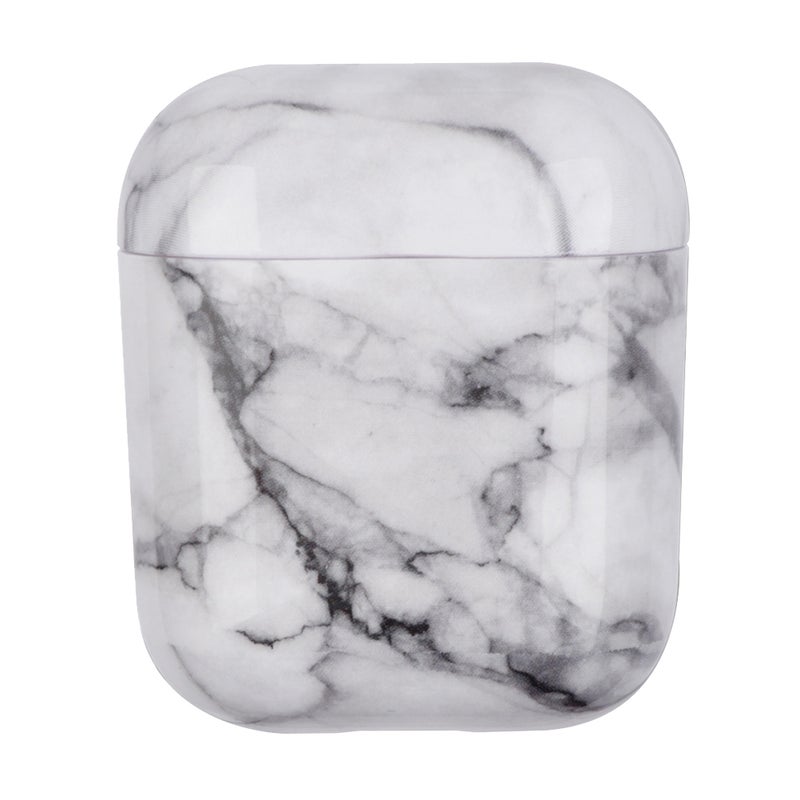 2pcs Earphone Protector PC Marbling Full Protective Headset Case Hard Cover Compatible for AirPods 1/2 (S03) - Image 2