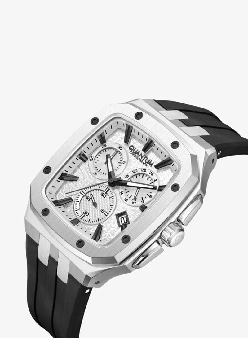 كوانتوم Men's Silicone Analog Watch HNG1033.331 - 44 mm