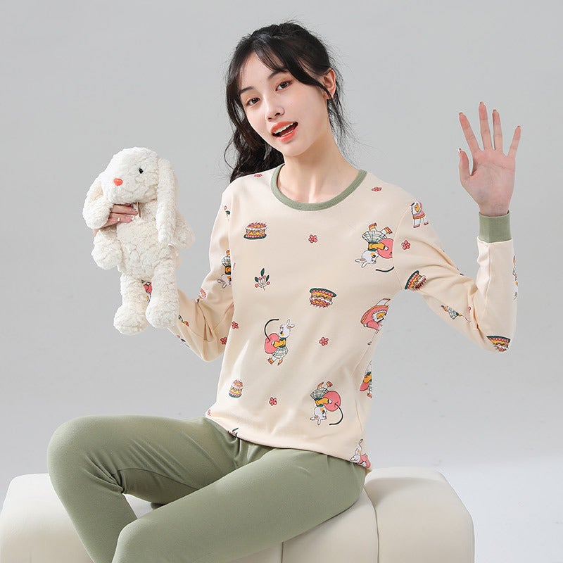 Children'S Thermal Underwear Two-Piece Set Big Children'S Cotton Autumn Clothes Suit For Boys And Girls - Image 3
