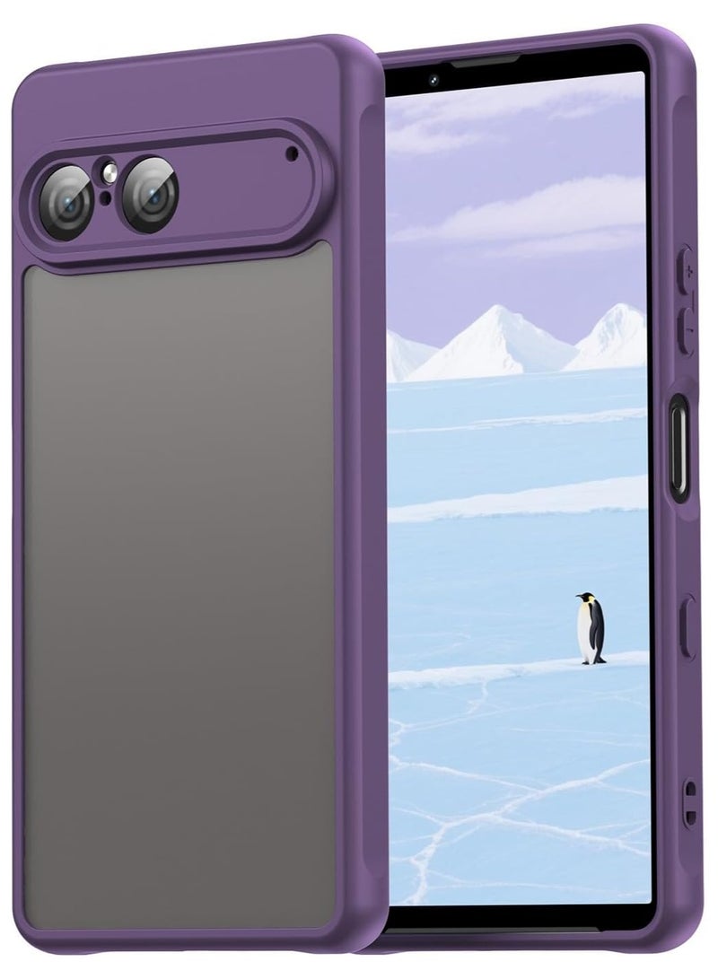 general Compatible with Sony Xperia 10 VII 5G Shockproof Translucent Case Slim Frosted Matte Hard Cover