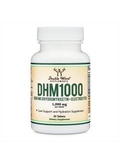 Double Wood Supplements DHM1000 Dihydromyricetin (DHM) Tablets - Most Powerful DHM Supplement on The Market - 1,000mg (30 Count) Enhanced with Electrolytes for Hydration and Better Mornings and Liver Support by Double Wood  - Image 4