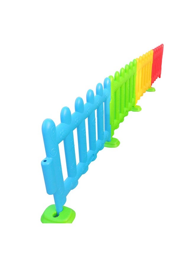 شيانغ يو سياج متعدد الألوان بـ 4 قطع مع أبواب بلاستيكية للأطفال  - Image 1