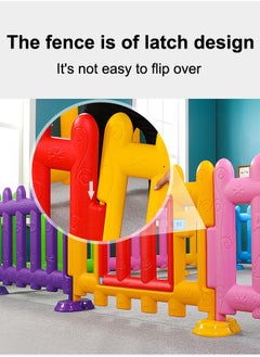 XIANGYU 4pcs Multicolour Fence With Plastic Door Kids Playpen  - Image 4