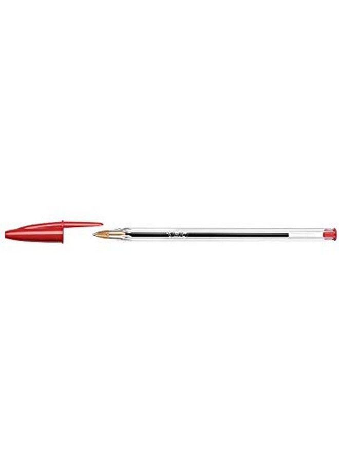 Bic Cristal Xtrasmooth Ball Pen 10 Plus 2 Bonus Pack (12 Count) Red Medium Point Ballpoint Pen - Image 5