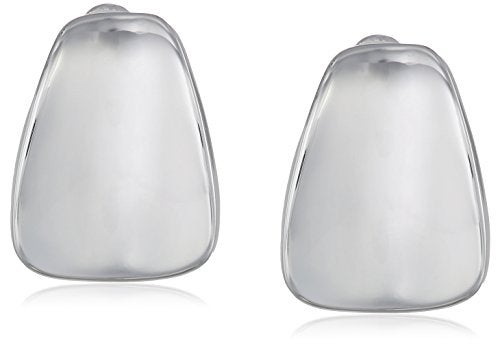Robert Lee Morris Soho Silver Wide Wedge Clip-On Earrings - Image 5