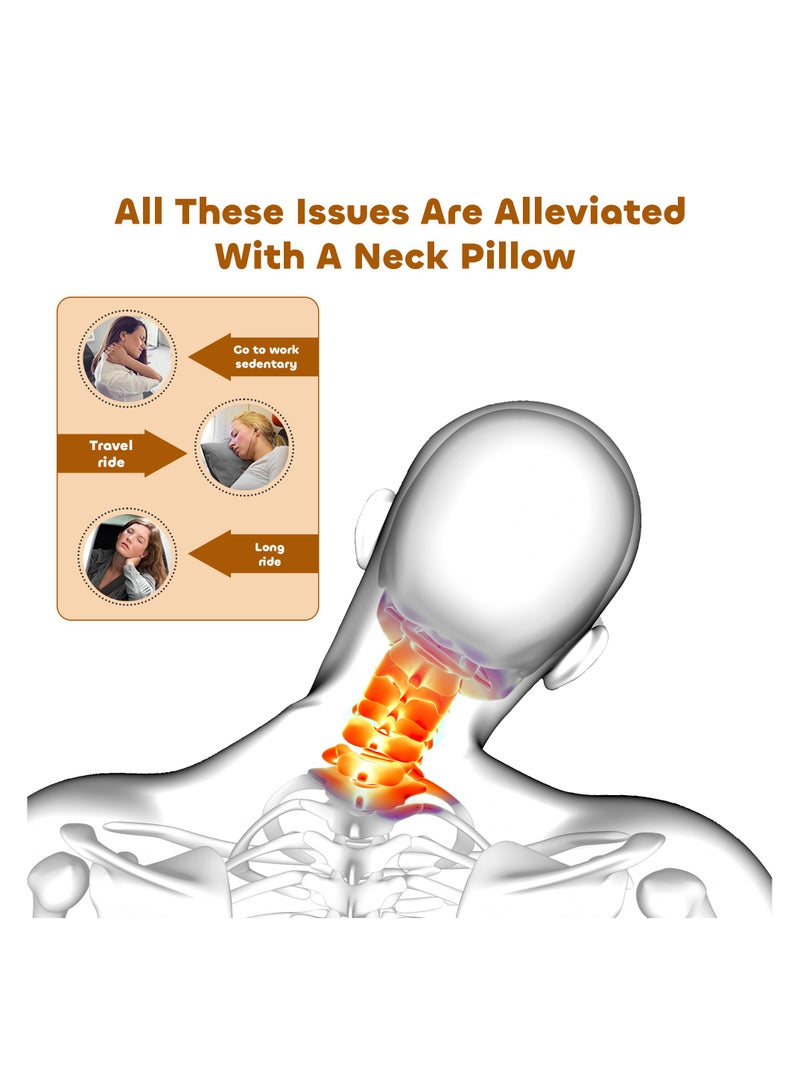 travel Line Travel Line Comfortable Neck Pillow, Support Neck & Head Luxury, Compact & Lightweight Travel Neck Pillow Suitable For Camping, Train, Planes, & Self Driving Cars - Image 3