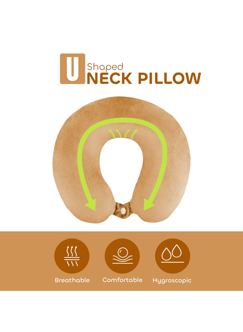 travel Line Travel Line Comfortable Neck Pillow, Support Neck & Head Luxury, Compact & Lightweight Travel Neck Pillow Suitable For Camping, Train, Planes, & Self Driving Cars - Image 4