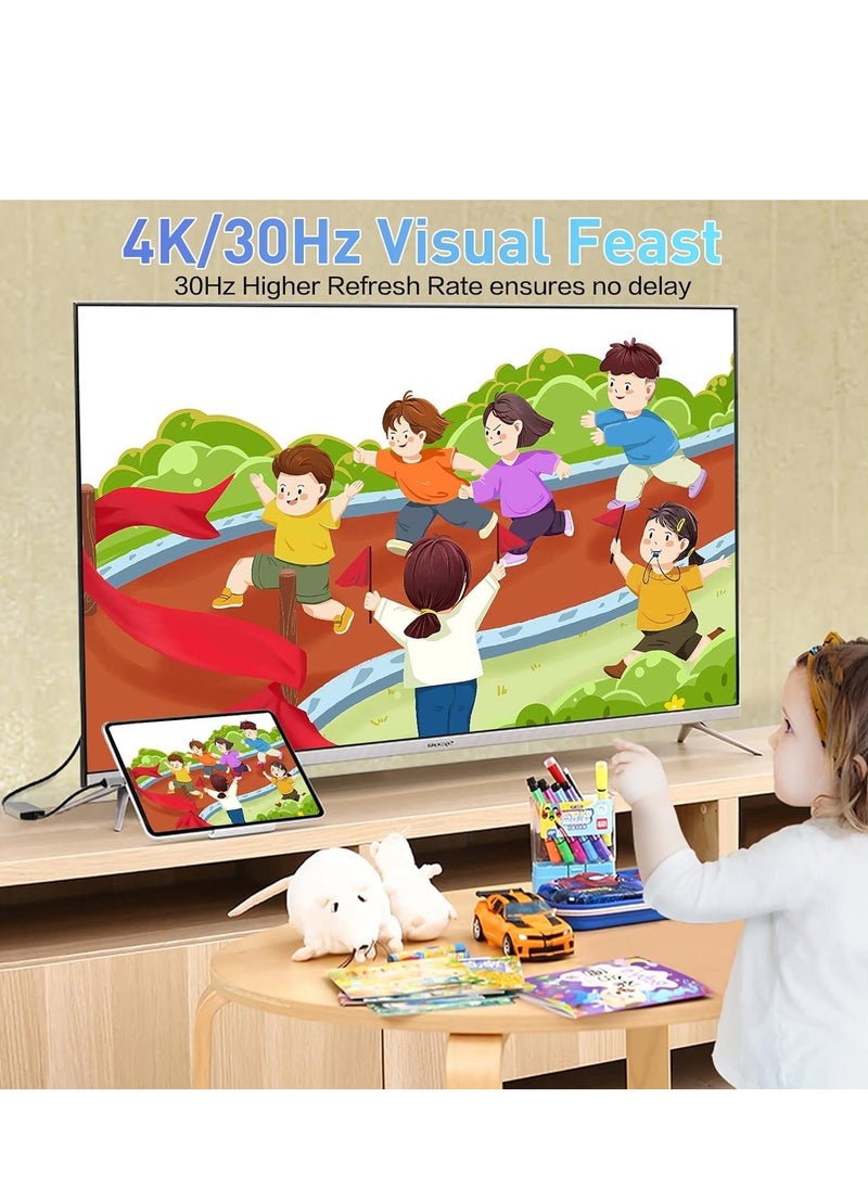 ELTRAZONE محور USB C 6 في 1 مع USB 3.0، 4K HDMI، USB C PD، قارئ بطاقات SD/TF – محطة إرساء لجهاز MacBook Pro، MacBook Air وأجهزة Type-C الأخرى – محور التوسع النهائي - Image 4