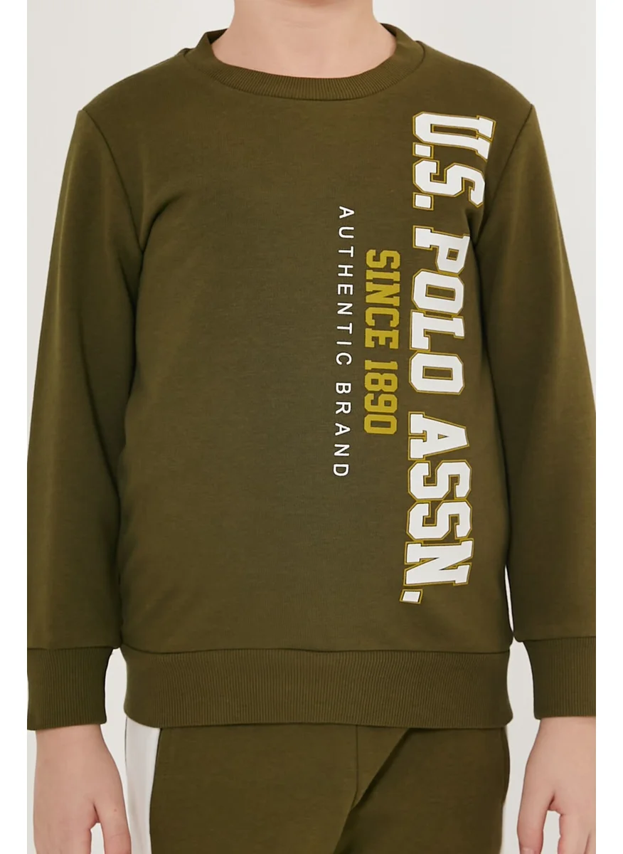 يو اس بولو اسن BASE. Polo Assn. Authenic Brand Dark Green Boy Tracksuit Set