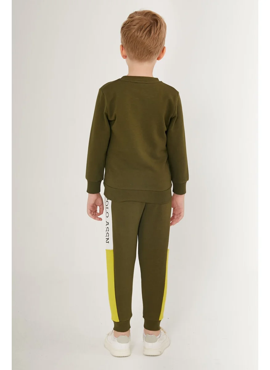 يو اس بولو اسن BASE. Polo Assn. Authenic Brand Dark Green Boy Tracksuit Set