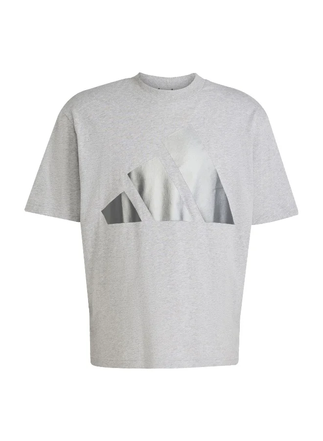 Adidas M Ess Hld T Grey Training T-Shirts For Men XS