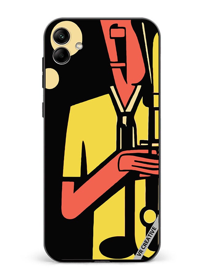 VR CREATIVE Protective Case Cover For Samsung Galaxy A04 Jazz Trumpeter Design Multicolour - Image 1