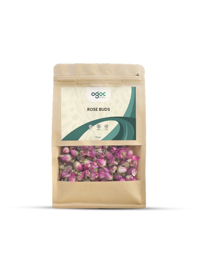 OGOC Premium Dried Red Rose Buds | Natural Whole Rosebuds for Tea, Potpourri, Skincare & Decoration | Rich Floral Aroma - Image 1