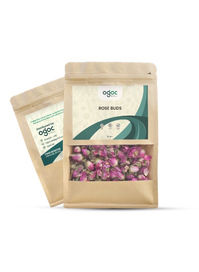 OGOC Premium Dried Red Rose Buds | Natural Whole Rosebuds for Tea, Potpourri, Skincare & Decoration | Rich Floral Aroma - Image 5