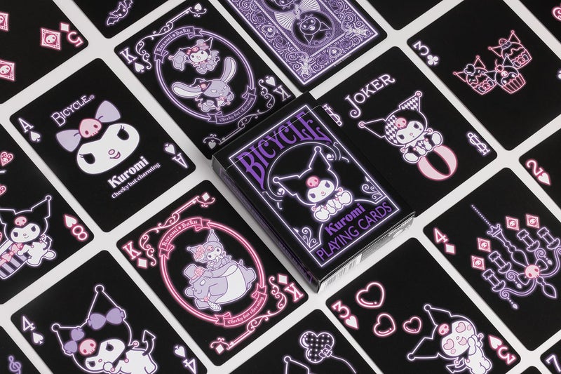 Bicycle Kuromi Sanrio Playing Cards, Black, Pink and Purple, 1 Deck - Image 3