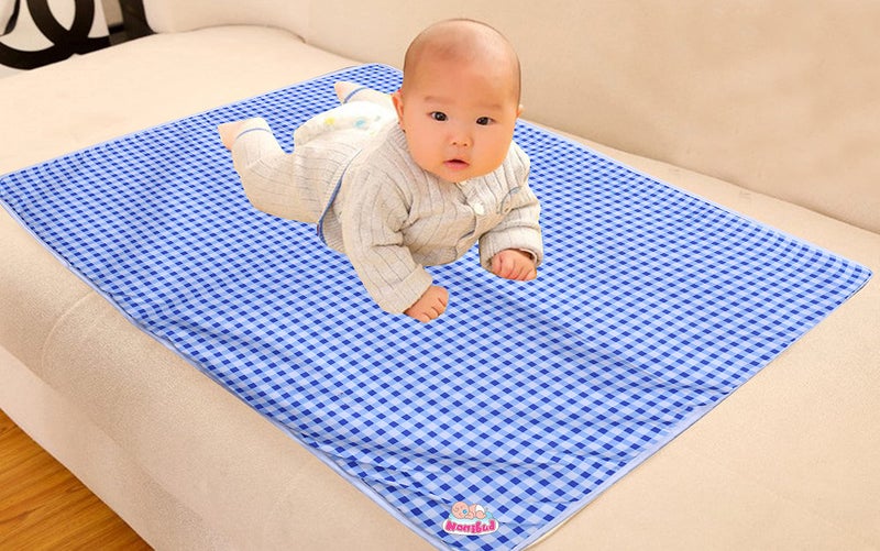Nonibud Cotton Waterproof Sleeping Mat, Waterproof Foam Cushioned Changing Sheet - Image 2
