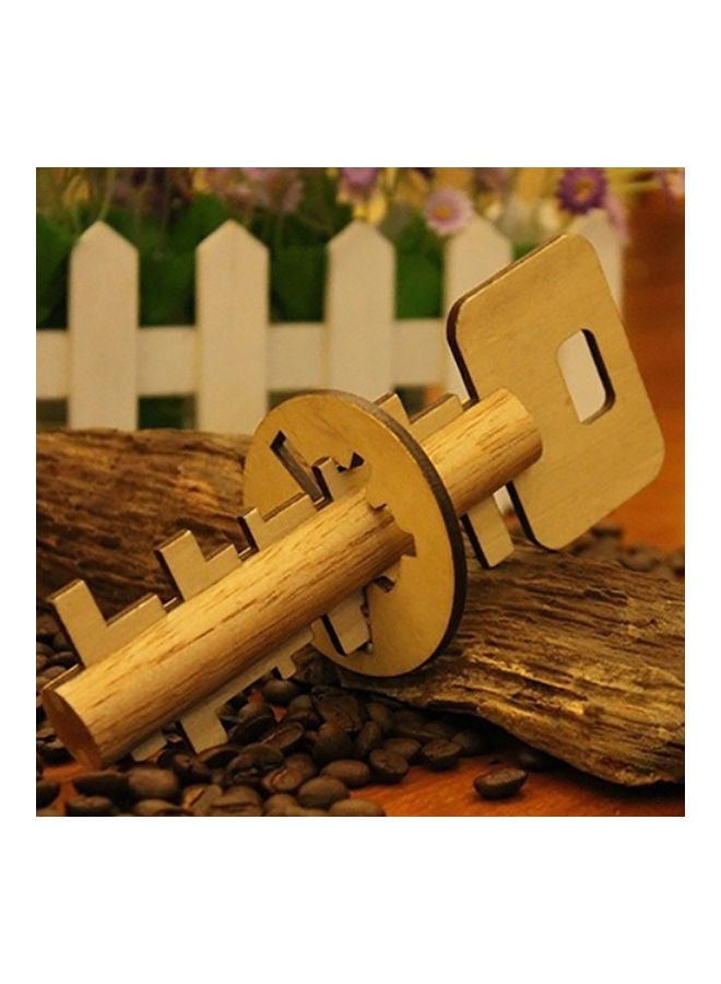Key Lock 3D Wooden Brain Teaser - Image 2