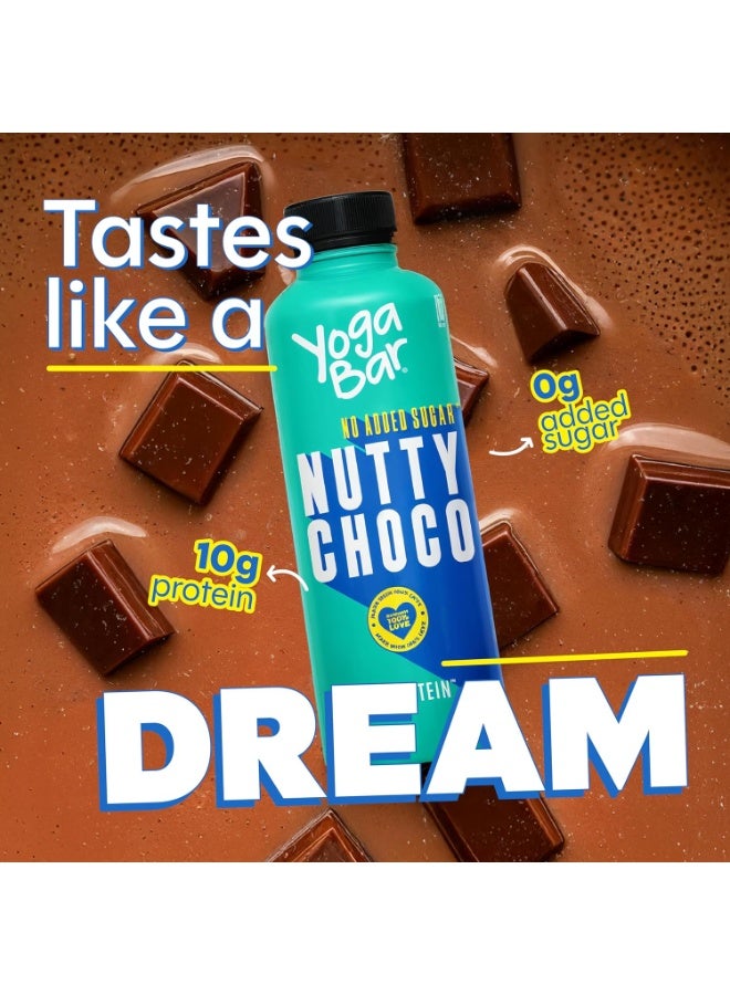 Yogabar 10g Protein Shake | Nutty Choco | No Added Sugar | High Protein Drink | Source of Fibre, Rich in Calcium | No Preservatives or Artificial Flavours (180ml) - Image 3