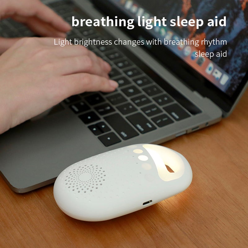Portable Baby Sleep Machine White Noise Sound Machine for Baby Sleeping 26 Soothing Sounds 15/30/60/90min Timer Built-in LED Night Light with Lanyard USB Charging Cable - Image 3