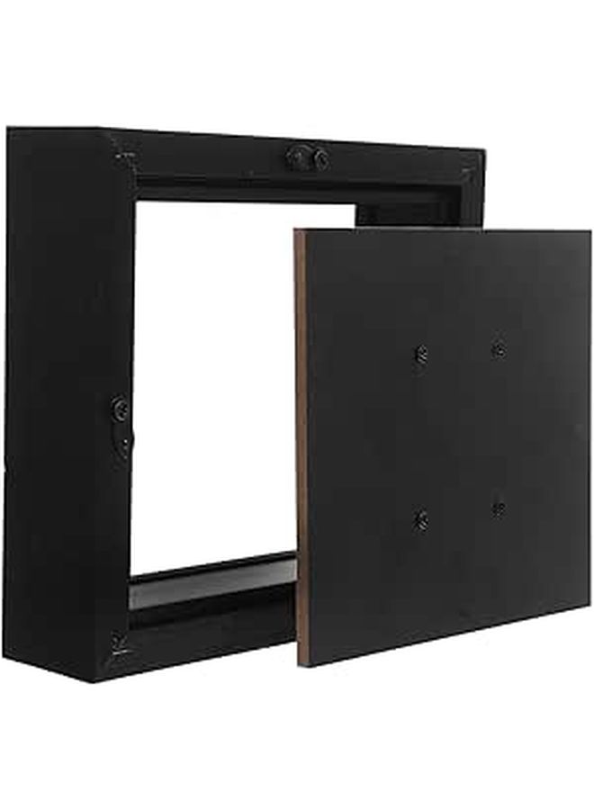Black Wooden Medal Display Stand Wall Mount Shadow Box for Marathon Race Awards Storage and Showcase - Image 1