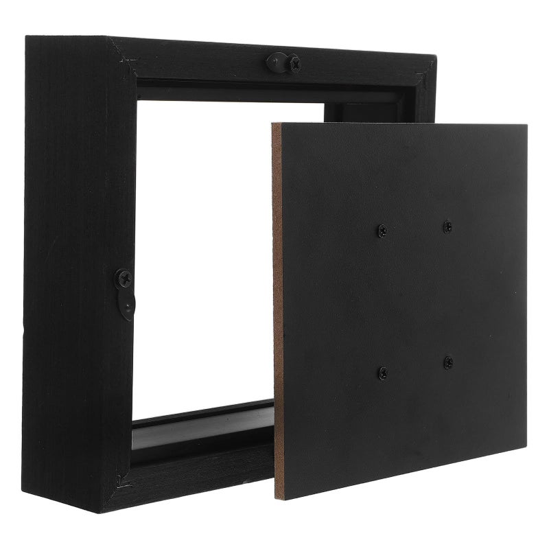 Black Wooden Medal Display Stand Wall Mount Shadow Box for Marathon Race Awards Storage and Showcase - Image 2