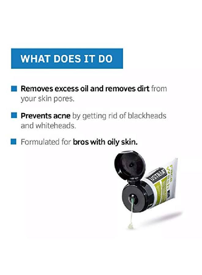 Ustraa Face Wash For Oily Skin 200G With Basil Lime For Aneprone Skin No Sulphate Paraben Checks Acne And Blackheads  - Image 4