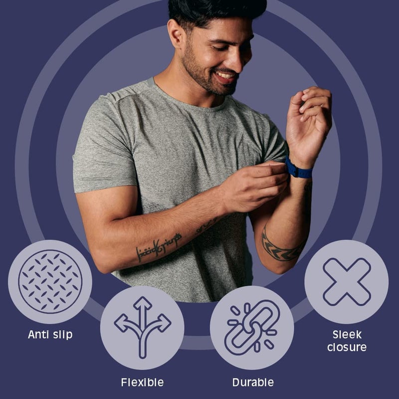 INEFABLE حزام ساعة ذكية INEFABLE 20 مم متوافق مع Amazfit GTS 2 Mini و Bip U/Pro/Lite و GTS/2e و Samsung Galaxy Watch 4/5 وجميع الساعات 20 مم - Image 3