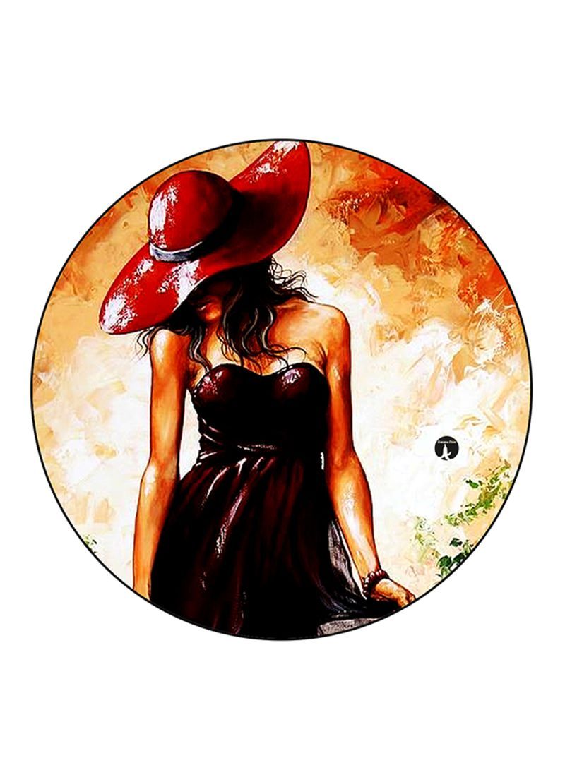 Woman Printed Mouse Pad Multicolour