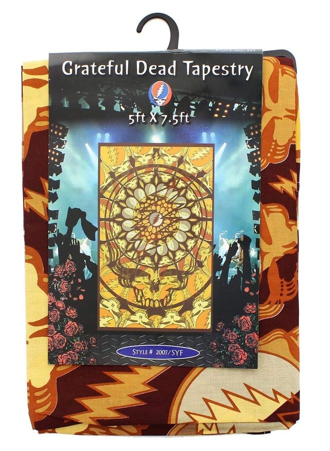 JUST FUNKY Grateful Dead Steal Your Face Skulls 60"x90" Tapestry - Image 2