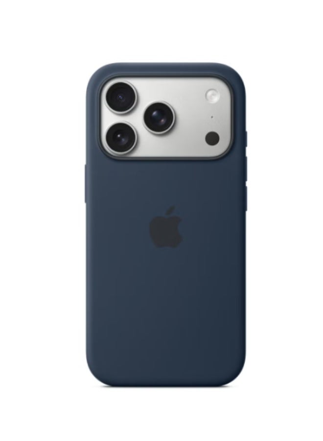 Silicone Case Cover For iPhone 17 Pro Midnight Blue - Image 1