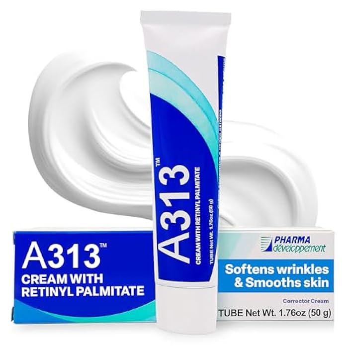 A313 كريم الوجه الخفيف فيتامين أ (ريتينويد) من صيدلية A313 الفرنسية لمكافحة الشيخوخة، تقليل التجاعيد، منع ظهور حب الشباب، والتصبغات - للعناية بالبشرة للحصول على بشرة ناعمة ومشرقة - 50 جرام - Image 1