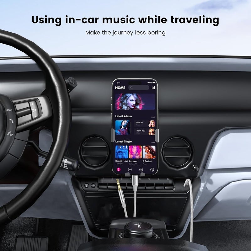 MOSWAG AUX Cable 3.28FT/1M Auxiliary Cable 3.5mm AUX Cord Male to Male Audio Stereo Cord Type C to 3.5mm Headphone Stereo Car Cord Compatible for Headphones,Car,Home Stereos,Speaker,Echo - Image 4