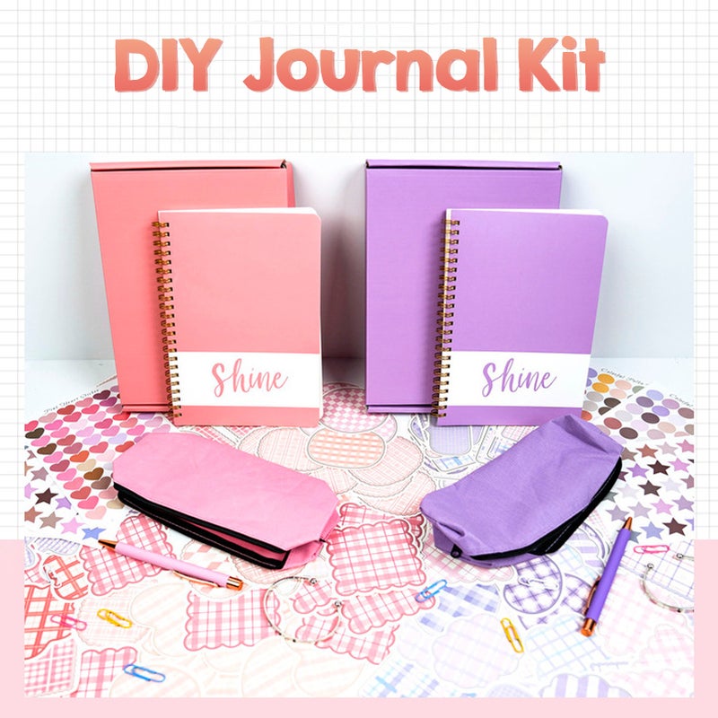مجموعة أدوات مجلات التخطيط ومذكرة التخزين والتدوين الذاتي (DIY) - مواد حرة وممتعة للفن والحرف تتضمن الملصقات/مقواطع الورق/القلم المحايد/السوار - هدية رائعة لفتاة تتراوح عمرها بين 8 و14 عامًا والشباب - Image 4