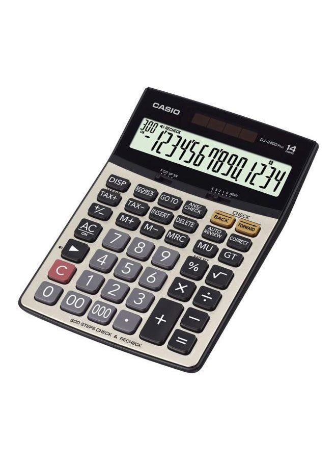 NIBEMINENT DJ-240 12-Digit Desk Electronic Financial Business Calculator Silver/Grey/Black  - Image 3