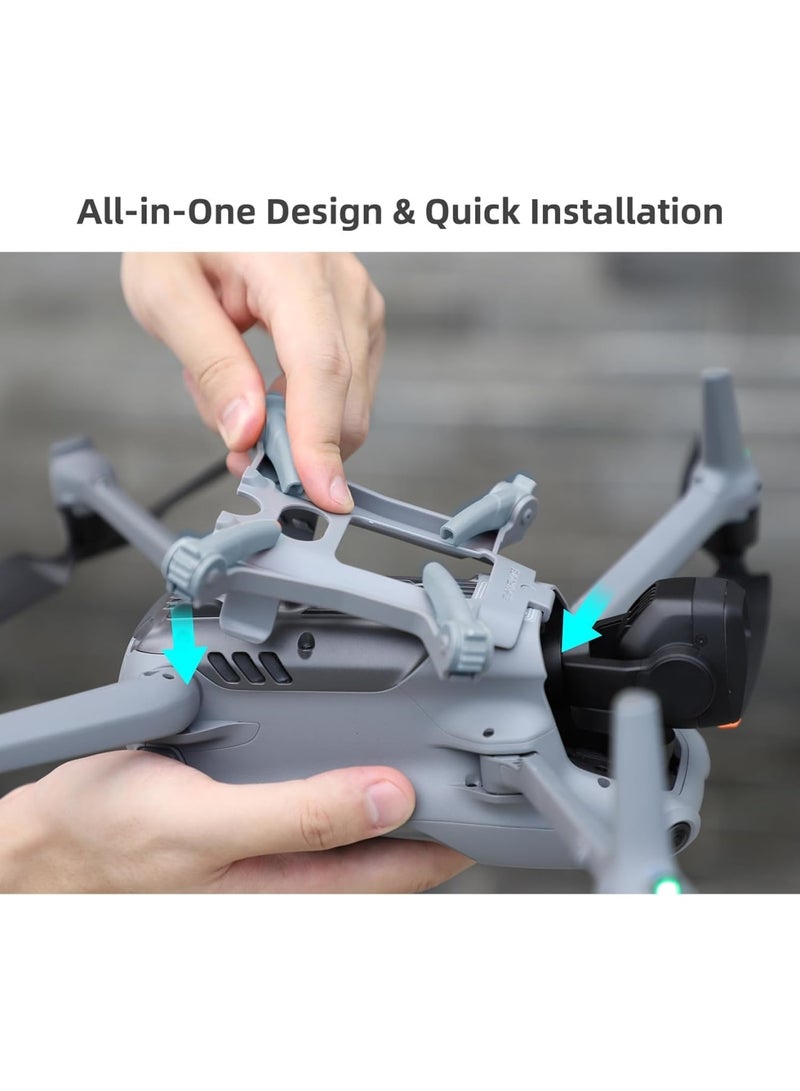 SYOSI Landing Gear for DJI Air 3, Enhanced Stability Drone Spider Leg, Foldable Extension Kit - Effectively Heighten by 36mm  - Image 2